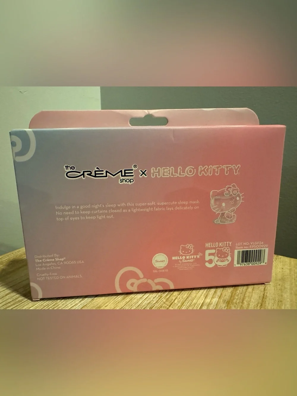 The Crème Shop x Hello Kitty Plushie Sleep Eye Mask